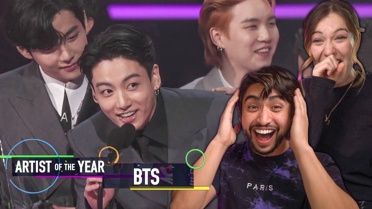 BTS AMA 2021 Performance + Award REACTION!