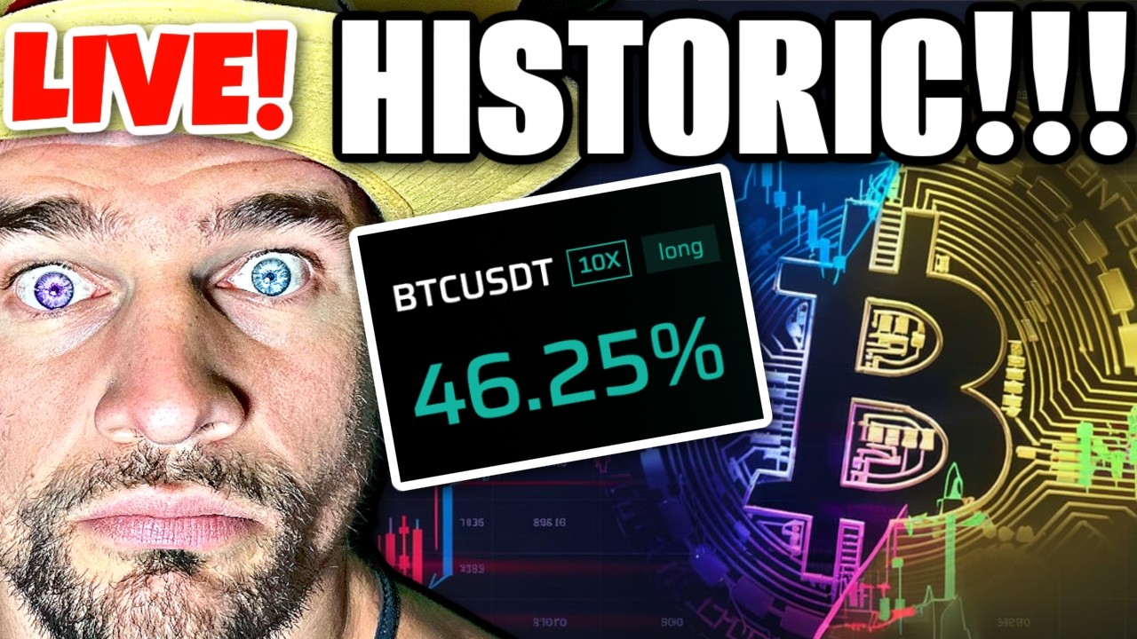 HISTORIC BITCOIN SIGNAL!!!!! Live Trading Crypto BTC & MORE