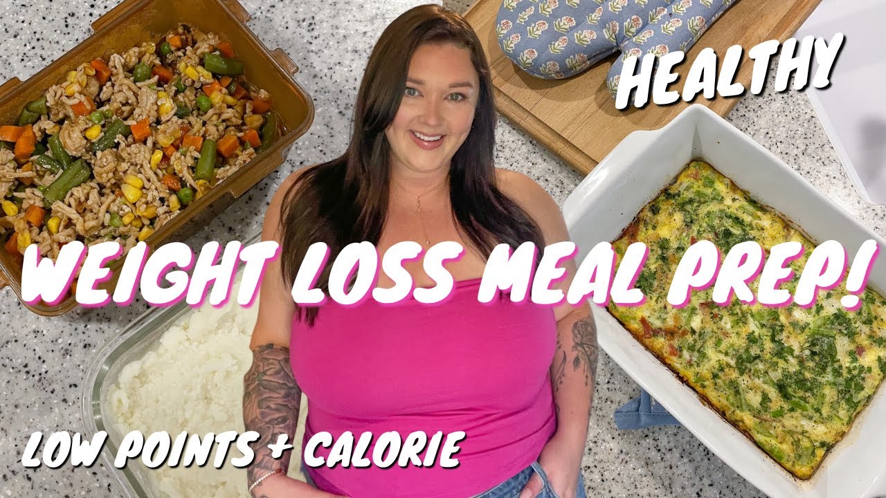 WEEKLY HEALTHY MEAL PREP FOR WEIGHT LOSS! Budget friendly, easy to make recipes on your journey!