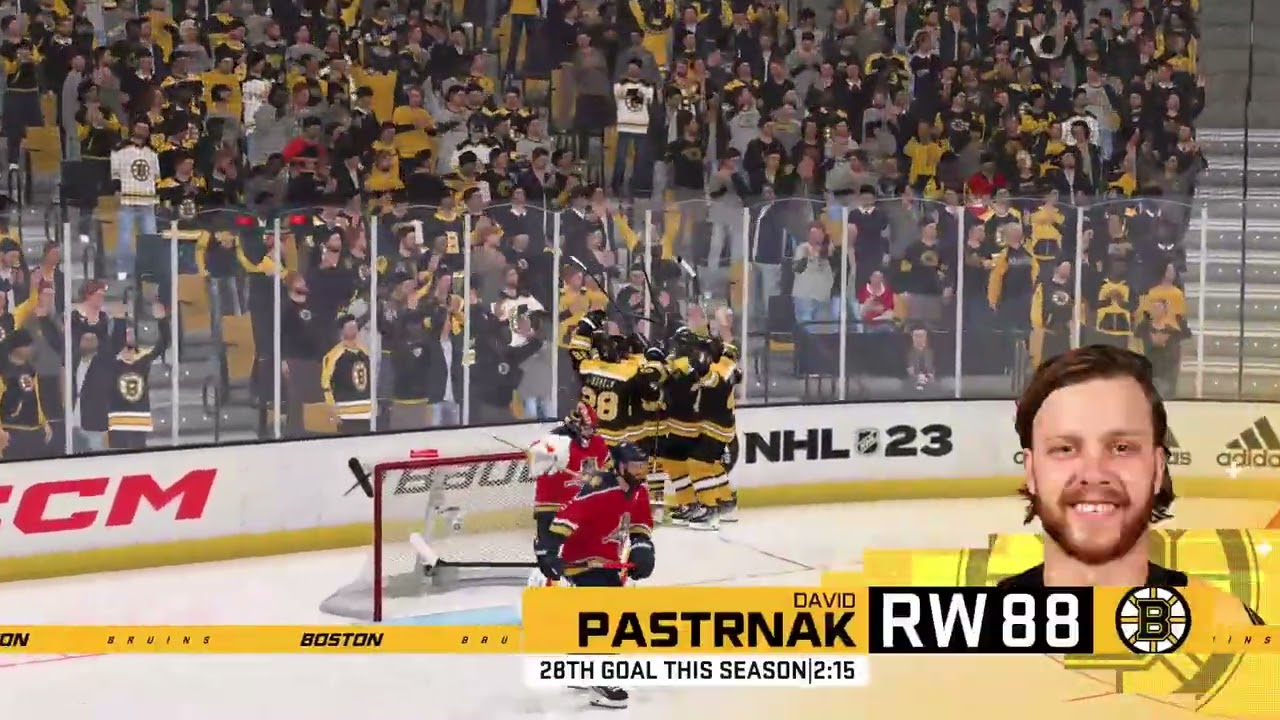 David Pastrnak scores the first goal | BOS v FLA | NHL 23 Gameplay (Superstar Sim, Xbox One)