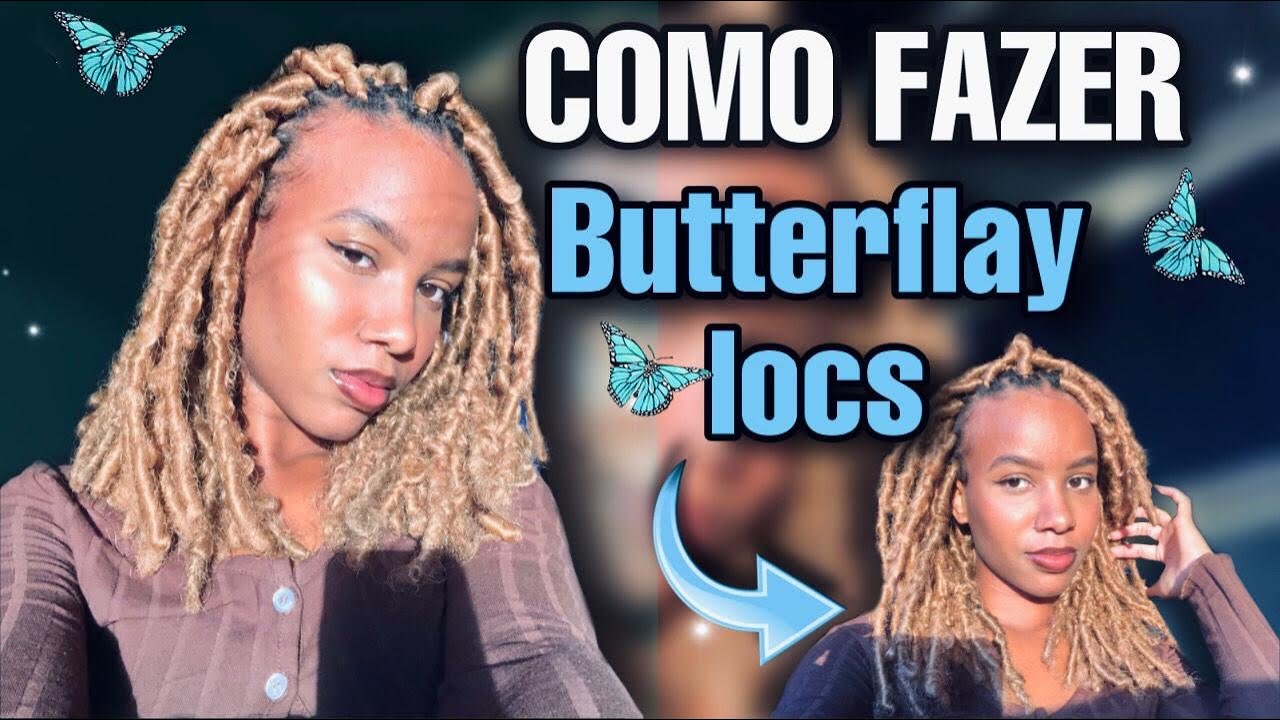 Butterflay locs ✨🦋 Como fazer sozinha 🦋✨