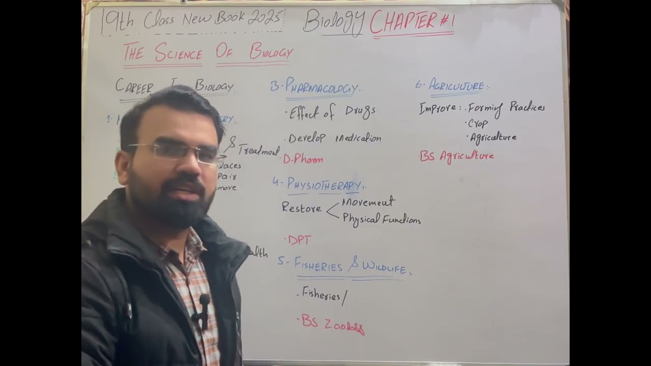 Career in Biology | Lec #4 | Biology Chapter 1 | 9th Class | New Book 2025
