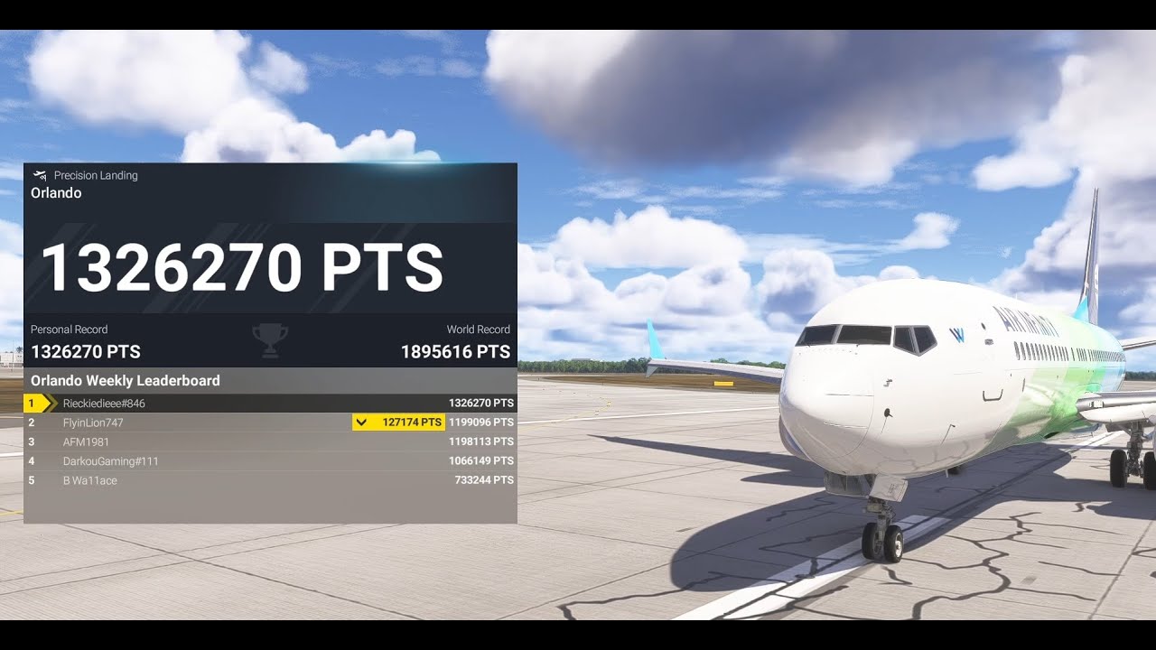 Diamond Challenge League; MSFS 2024 Precision Landing Orlando!
