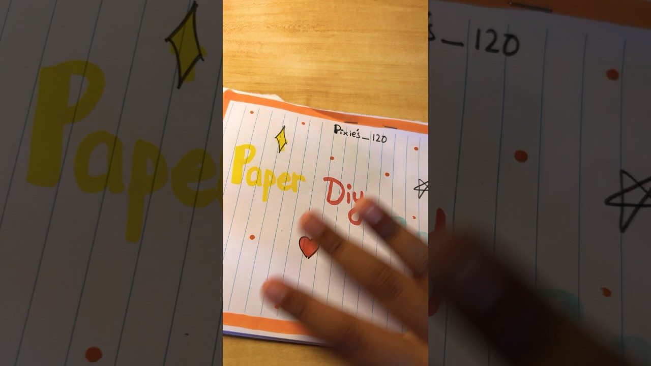 Made my own paper diy book 📕