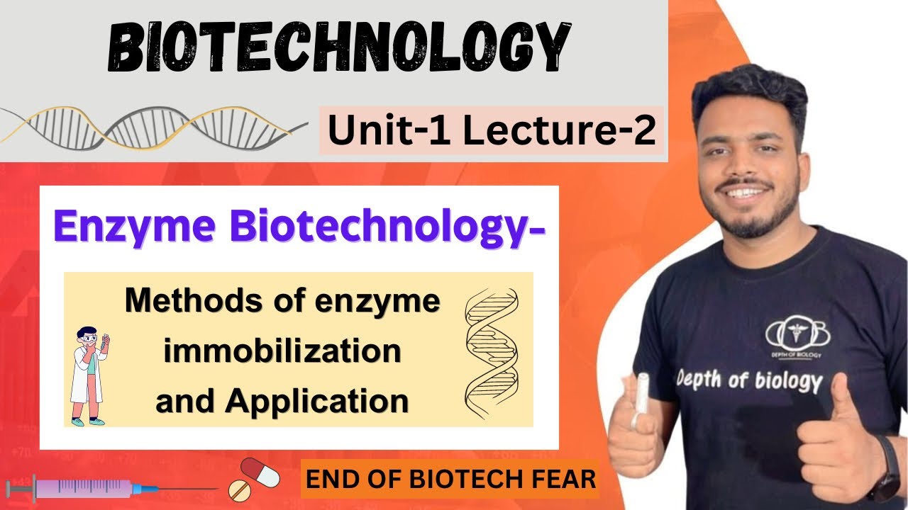 Enzyme biotechnology || Methods of enzyme immobilization and applications || biotechnology unit 1