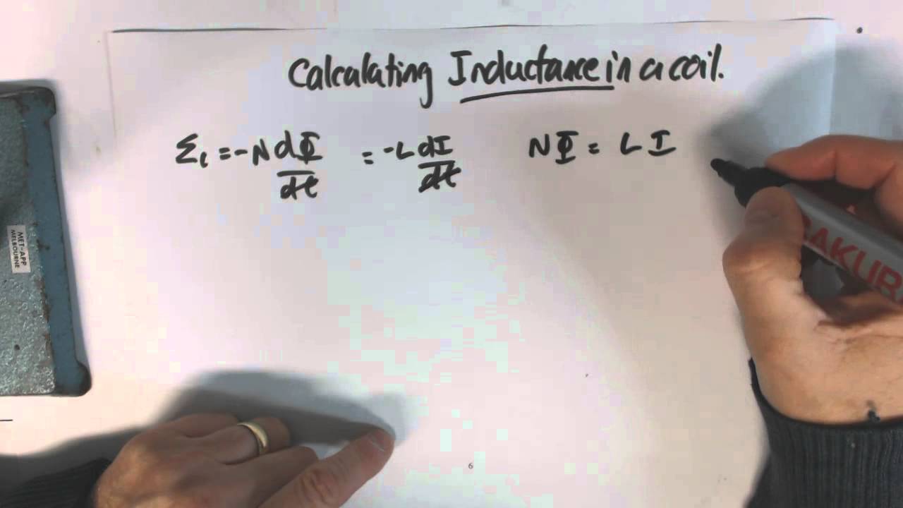 derive inductance formula for coil
