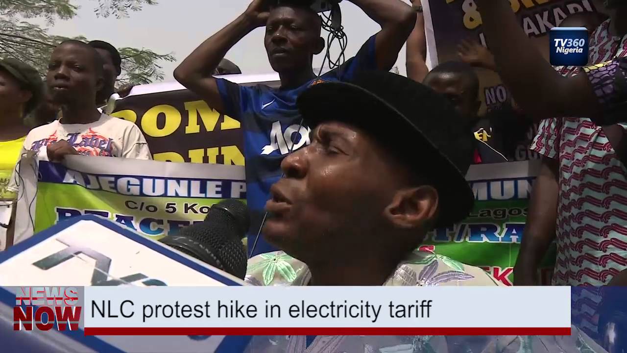 Labour Unions  protest over electricity tariff hikes