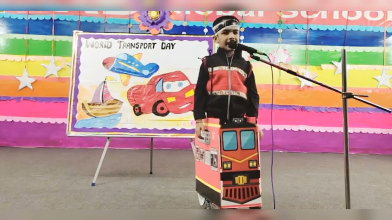 Role play of Train||Fancy Dress competition||Transport Day Celebration