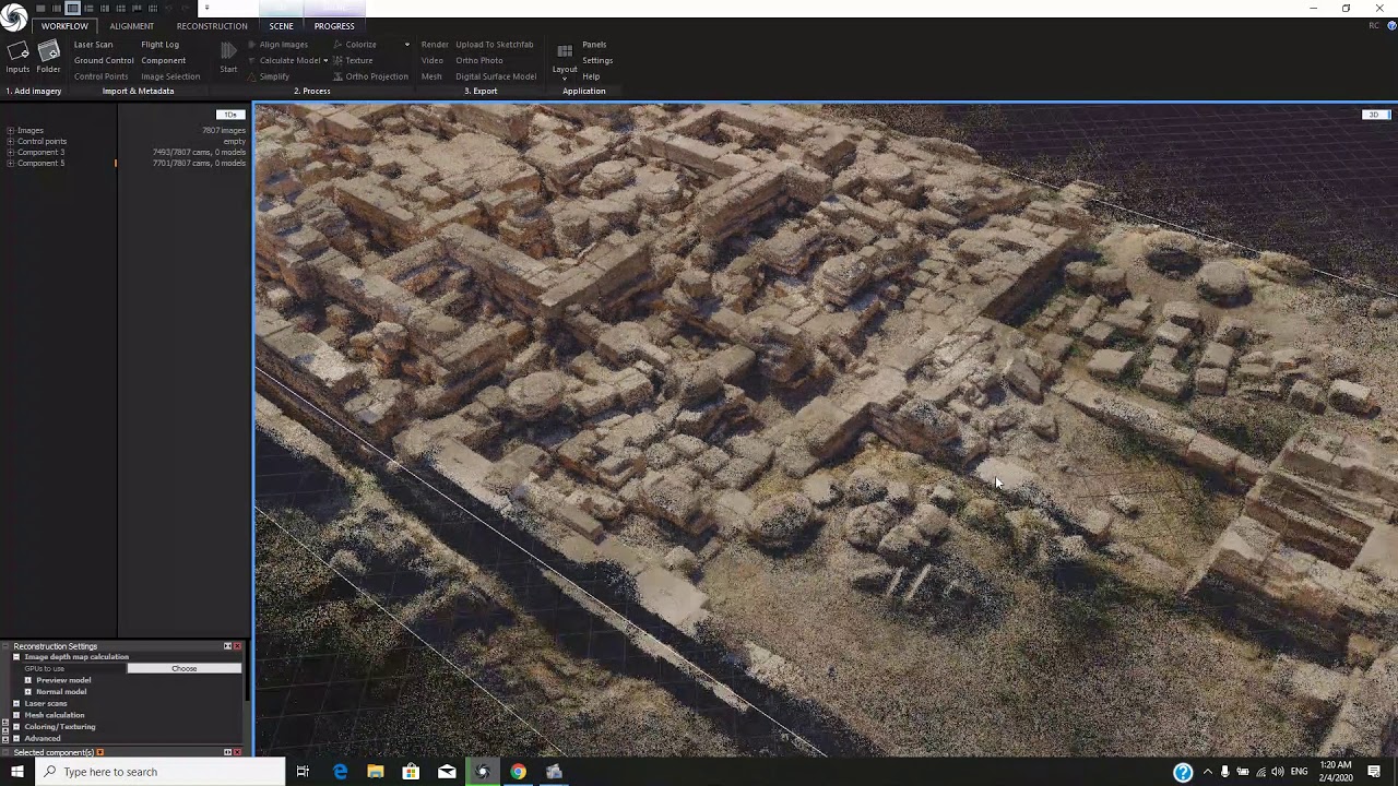 working with some data set of Montu Temple, North Karnak, Luxor , Egypt
