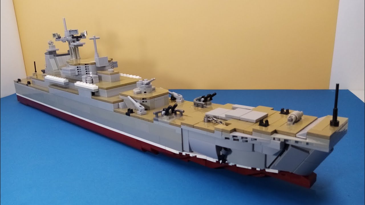Лего корабль. БДК проекта 775 из конструктора лего. Инструкция. Lego ship.