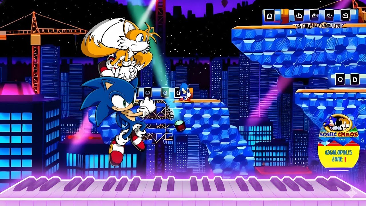 Sonic Chaos 💎 Gigalopolis Zone 🎹MIDI🎹