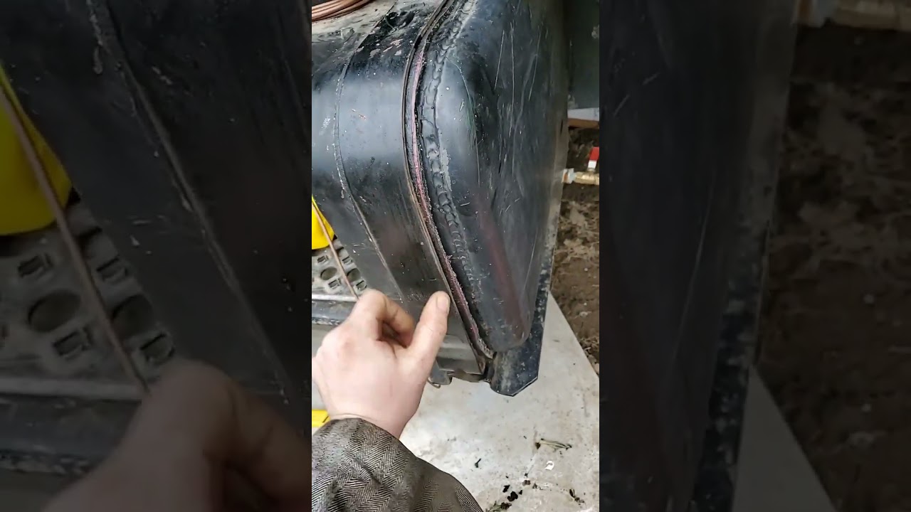 Homemade fuel tank strap cushions