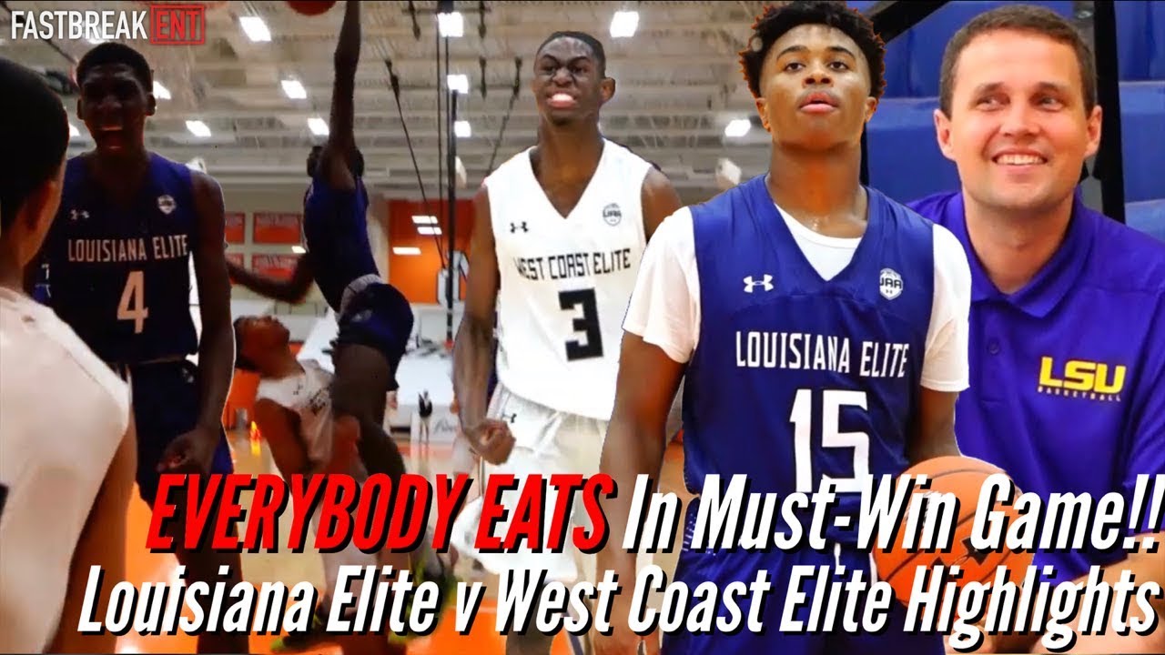 EVERYBODY EATS In Must-Win Game!! Louisiana Elite v West Coast Elite Highlights