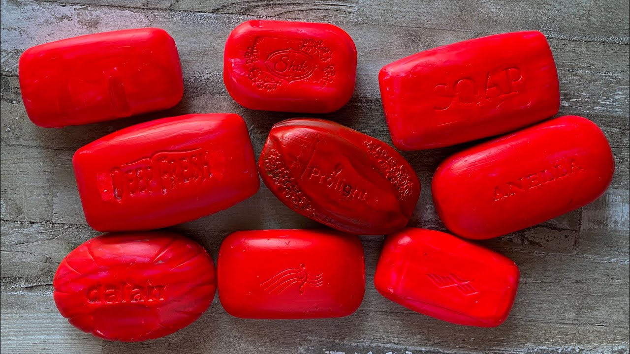 ASMR SOAP| Cutting colored soaр | Soap Carving| Резка крашенного мыла