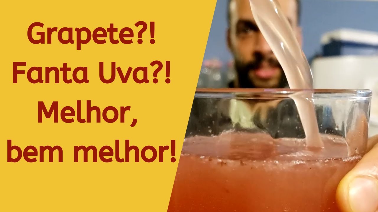 Refrigerante de Uva Caseiro Naturalmente Gaseificado - Fermenta&ccedil;&atilde;o Selvagem