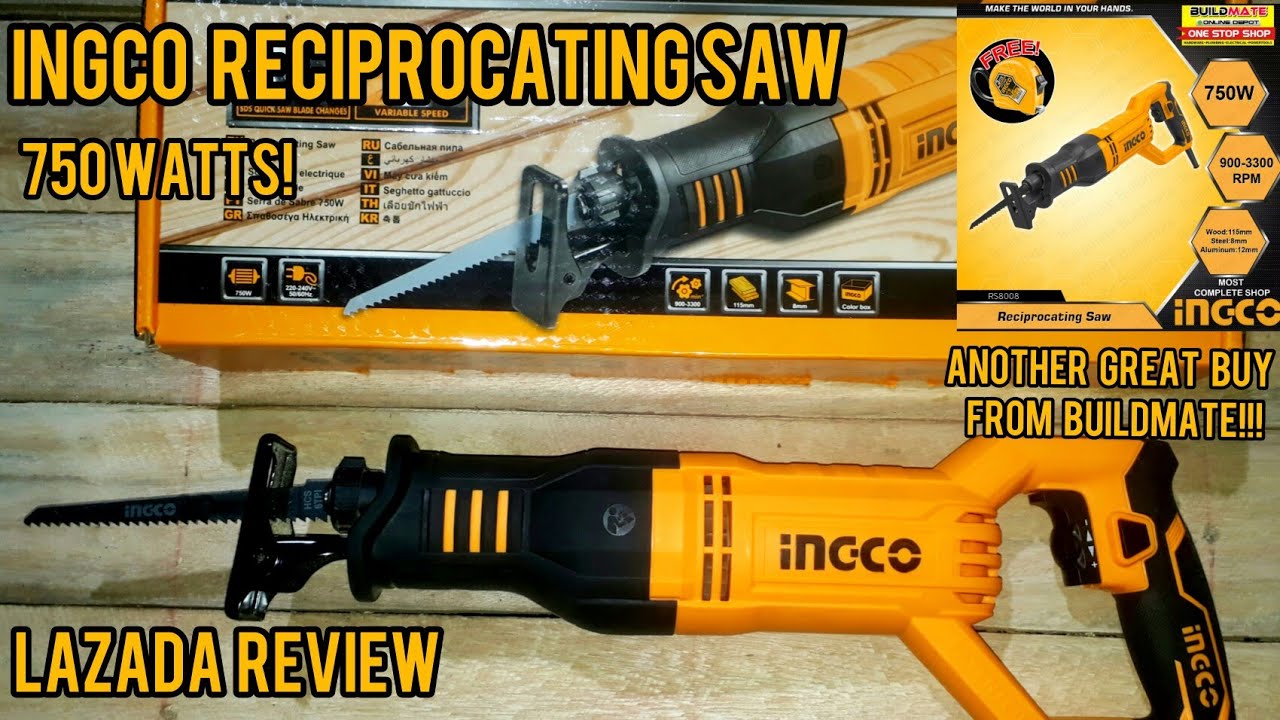 Ingco Reciprocating saw 750w!!!! with Demo - Lazada Review no. 6