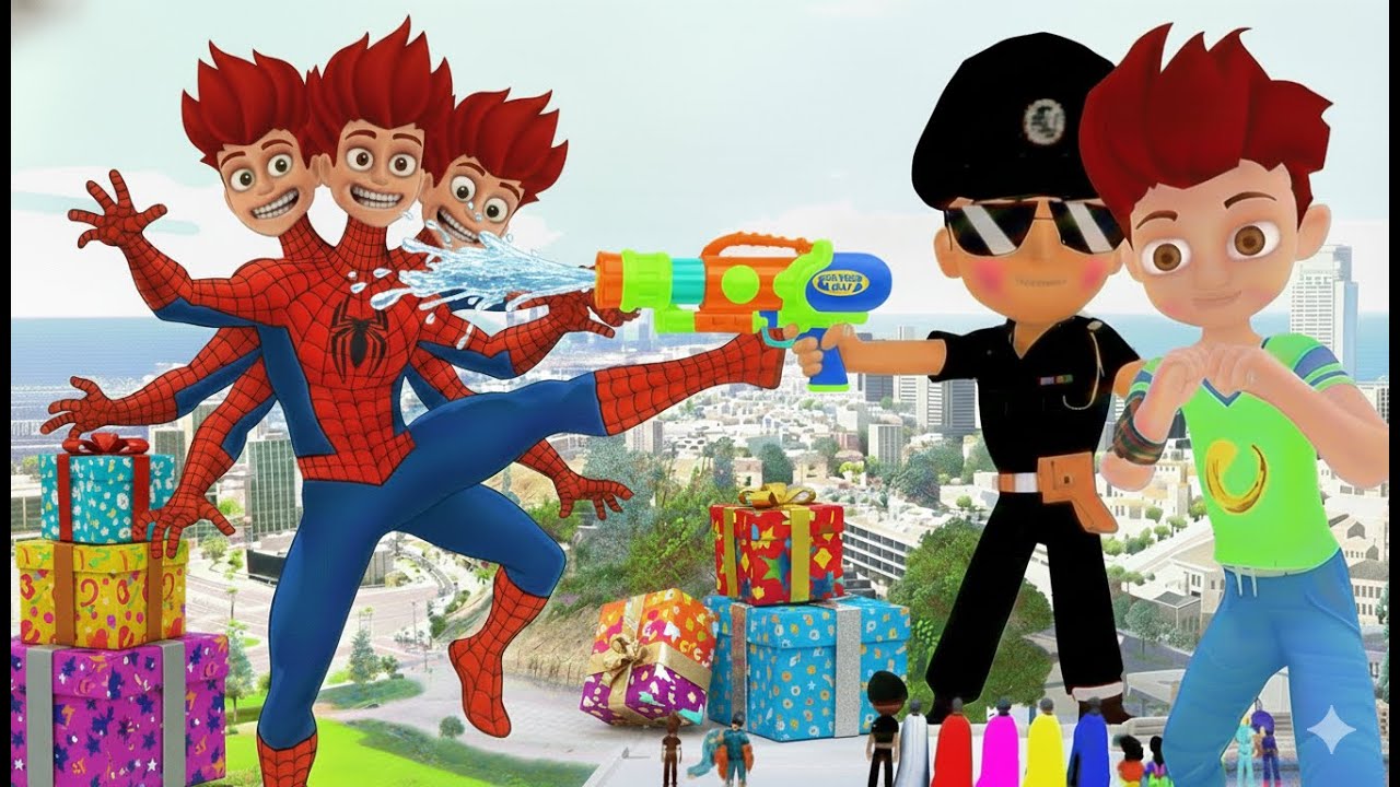 Little Singham KICKO Found GRANNY WITH 1000 Granny Attacking Shinchan Little Singham cartoon #2