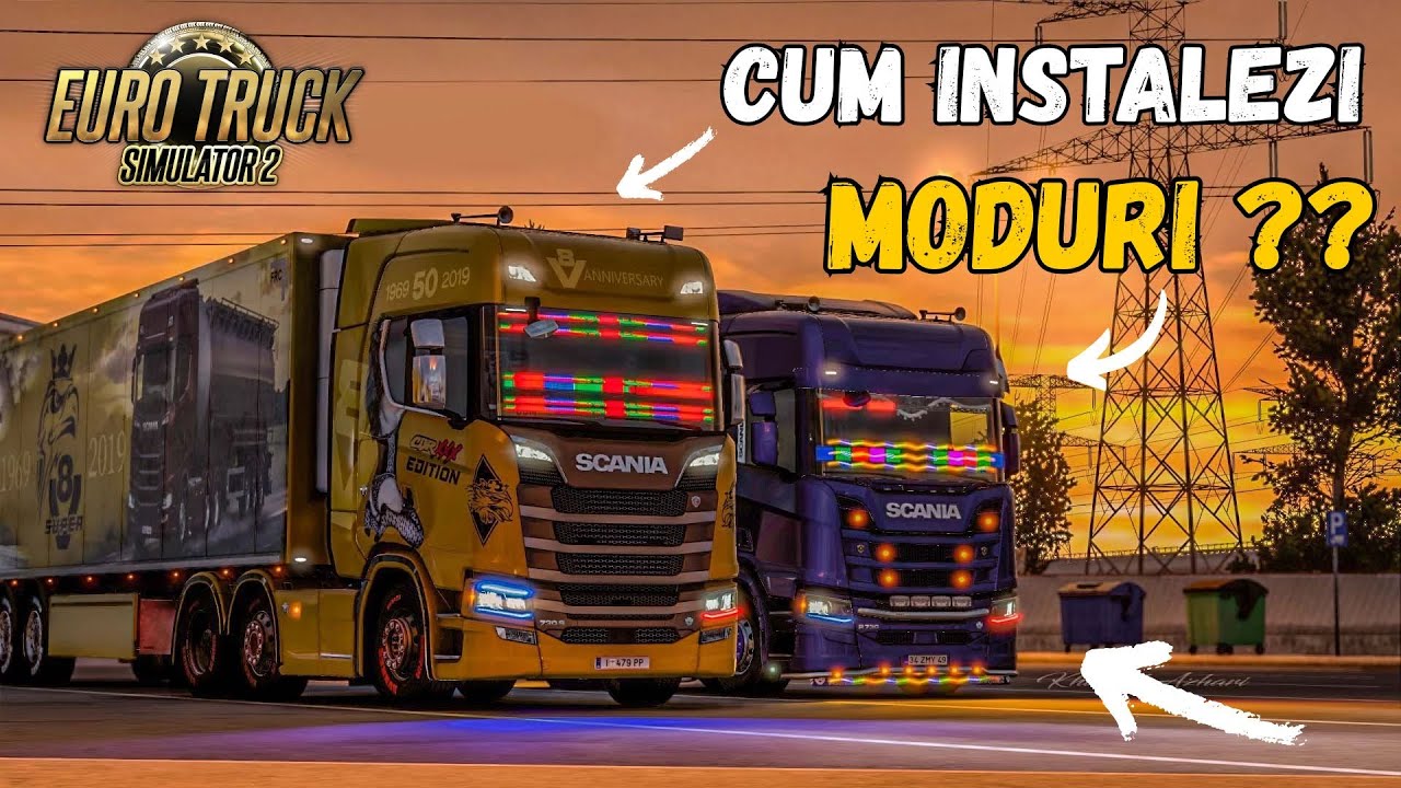 Cum istalezi moduri pe Euro Truck Simulator 2 ??