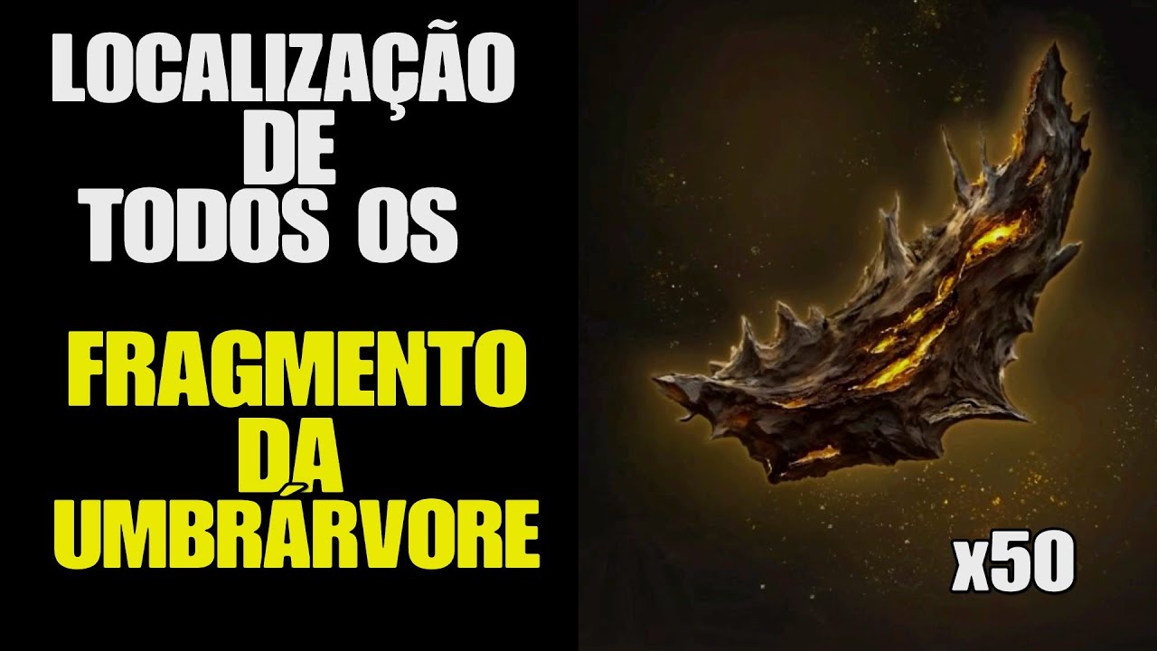 ELDEN RING DLC|Localização de todos os 50 FRAGMENTOS DA UMBRÁRVORE
