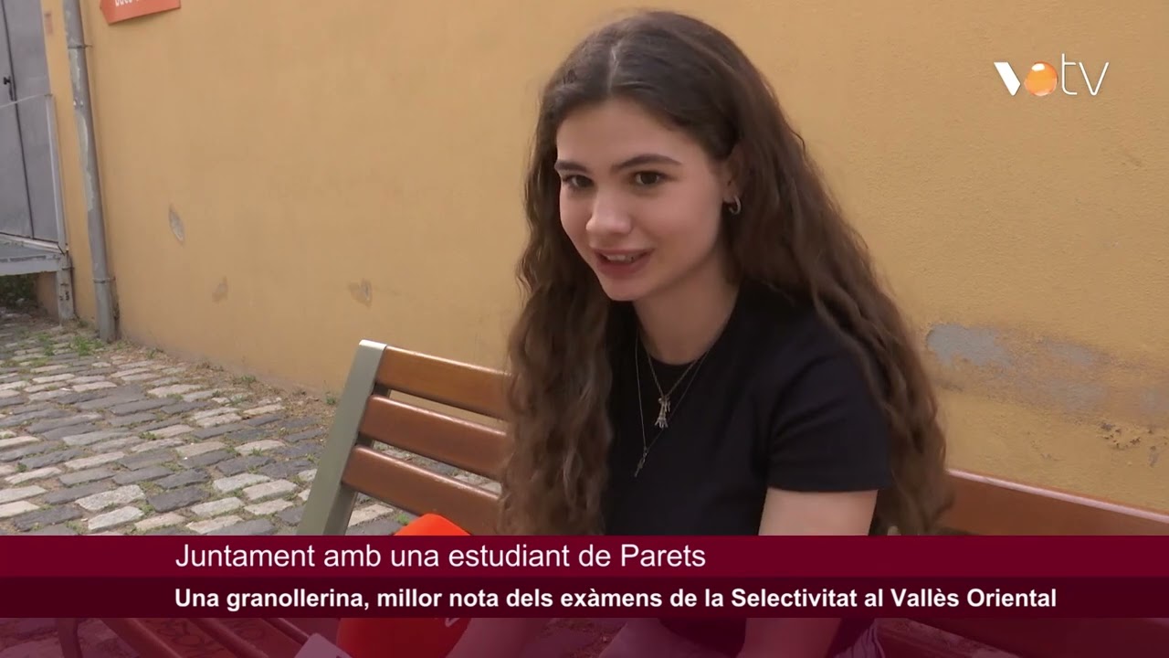 VOTV - Una granollerina, la millor nota dels exàmens de la Selectivitat al Vallès Oriental