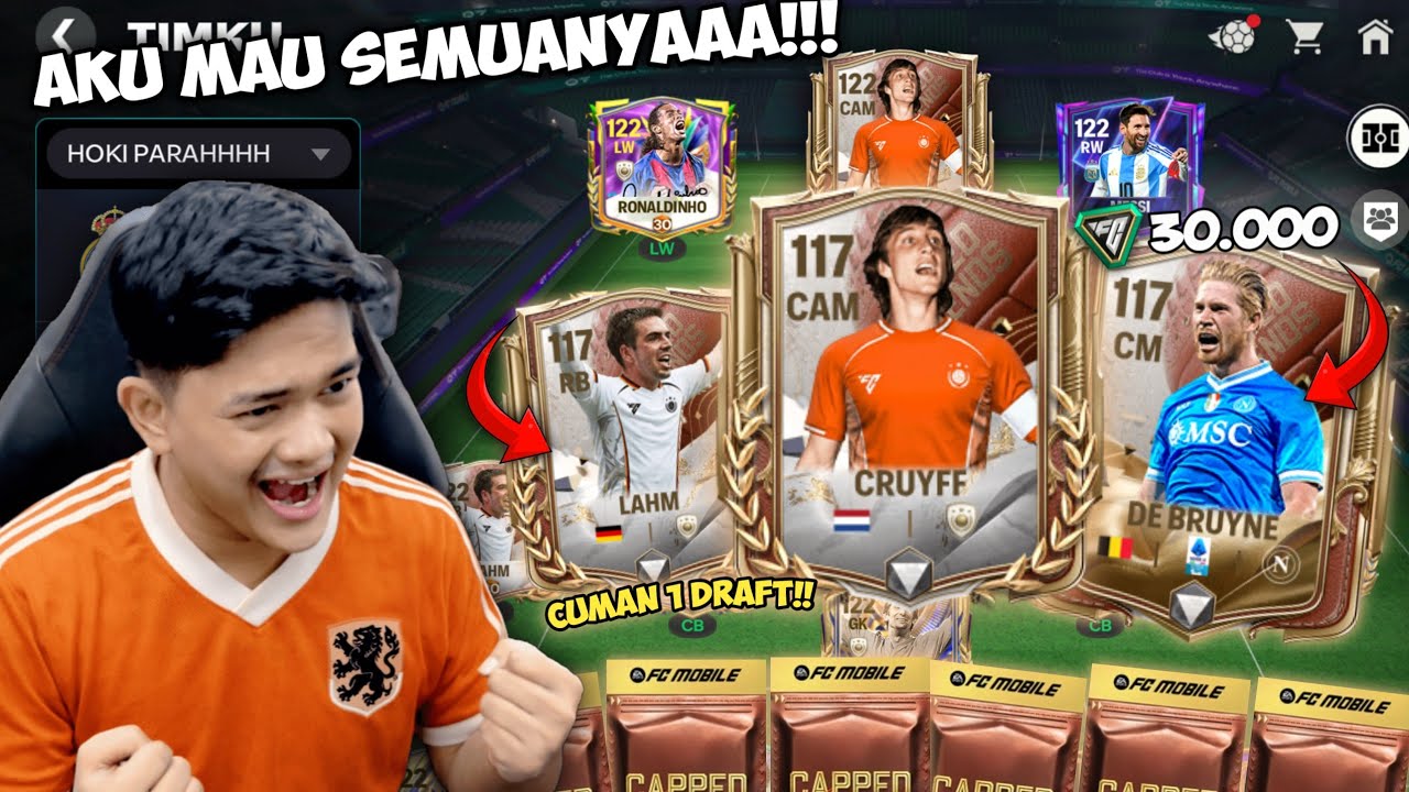 AKU TOP UP 30.000 FC POINT DEMI CRUYFF, KDB & LAHM! GA NYANGKA WANGI BANGET! BUG? - EA FC MOBILE 26