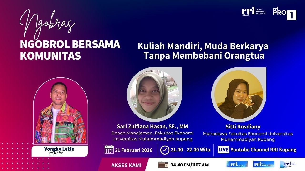 [LIVE] Kuliah Mandiri, Muda Berkarya Tanpa Membebani Orangtua- Ngobras (Ngobrol Bersama Komunitas)