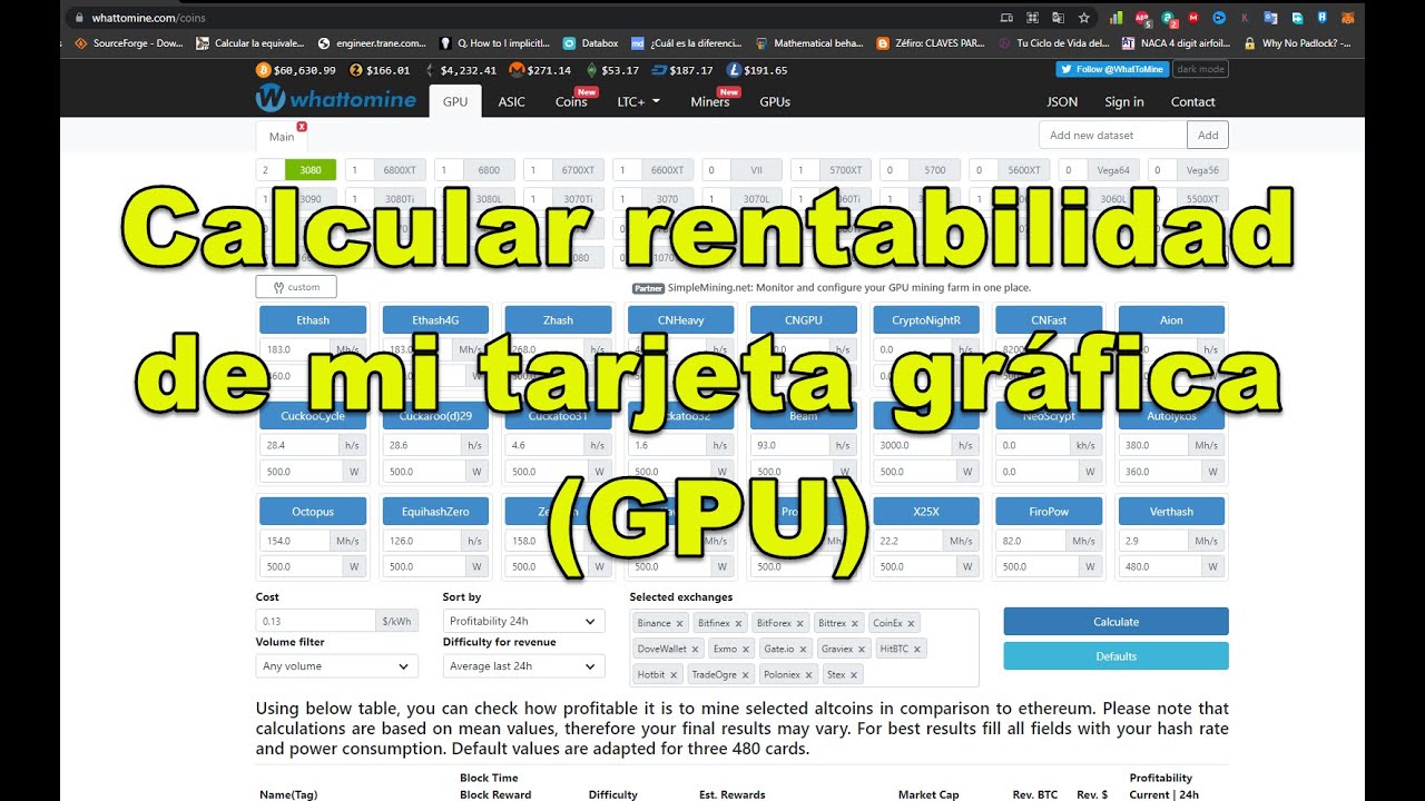 ✅ Calcular la rentabilidad de mi Tarjeta Gráfica (GPU)