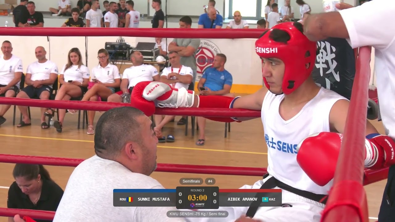 KWU SENSHI -75 Kg Semifinal: Aibek Amanov, Kazakhstan vs Sunni Mustafa, Romania