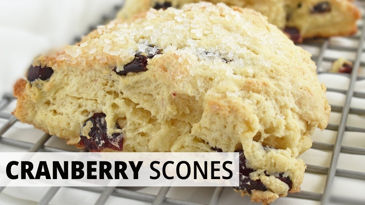 Best CRANBERRY SCONES Recipe | Olga in the Kitchen