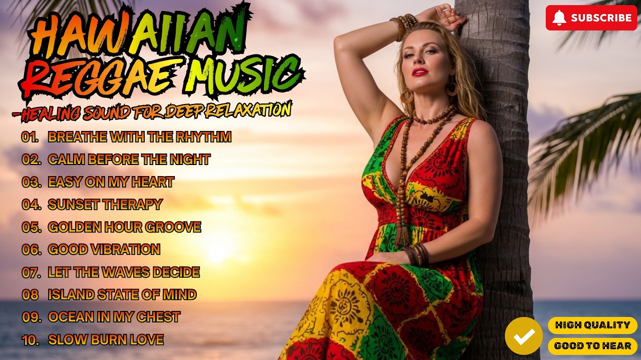 🌴 Tropical Chill Reggae – Hawaiian Ocean Vibes for Summer Peace & Relaxation ☀️