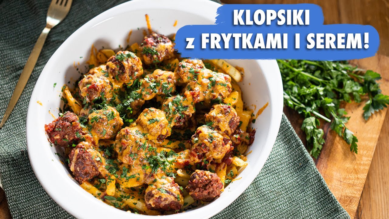 Zapiekane KLOPSIKI z SEREM i FRYTKAMI! Obiad petarda! | UMAMI
