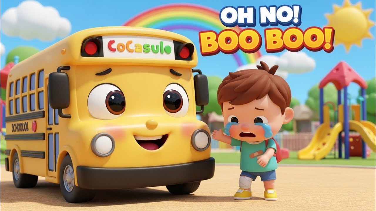 Boo Boo Bus Goes to School 🚌 | Boo Boo Song + First Aid for Kids | Nursery Rhymes