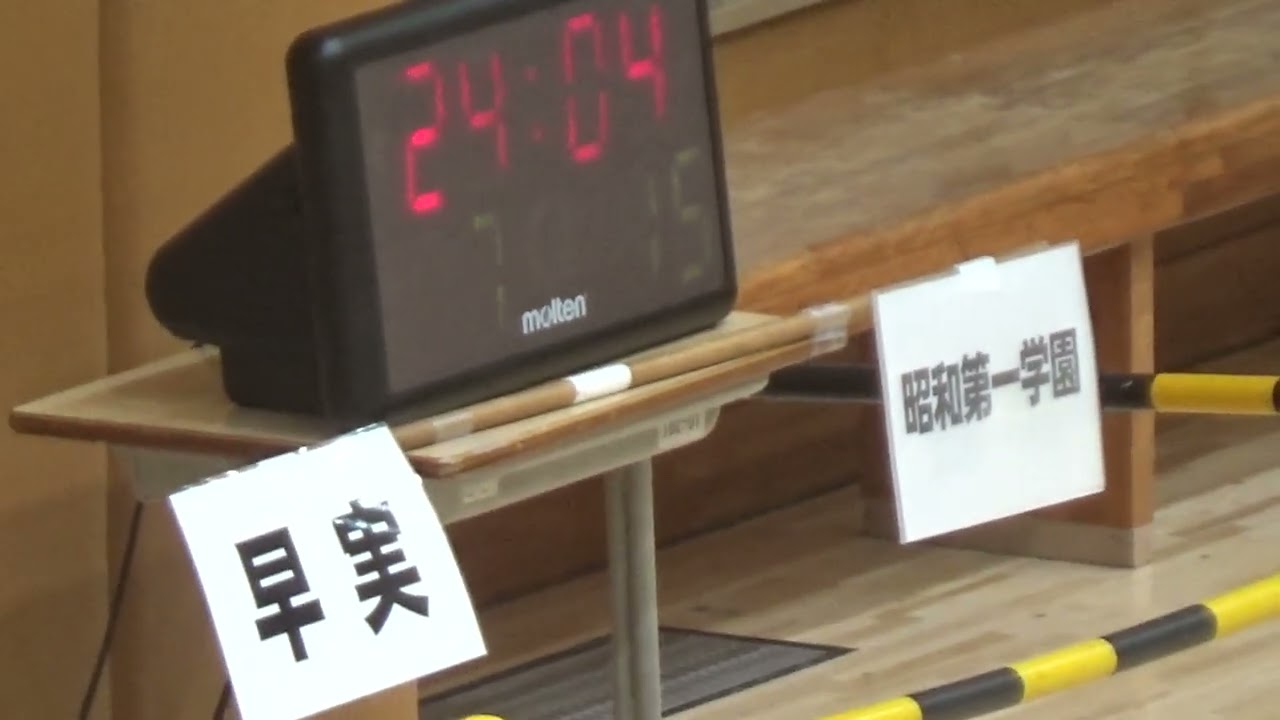 東京都秋季大会ハンドボール　昭和第一学園vs 早稲田実業　前半