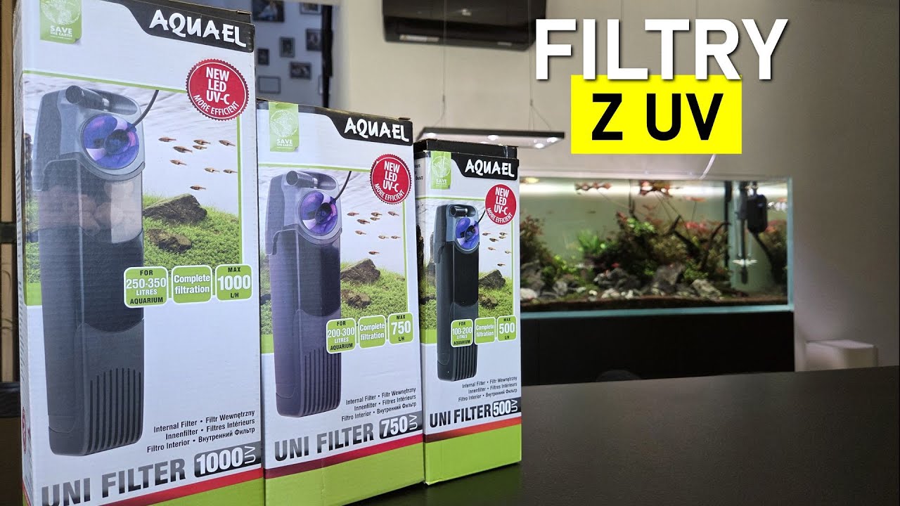 Aquael Unifilter UV 500 750 1000 - Filtry wewnętrzne z UV