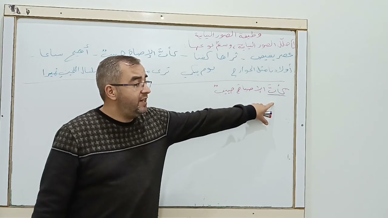 وظيفة الصور البيانية ـ تشبيه استعارة كناية ـ بكلوريا ـ أ. جنيد حمدو