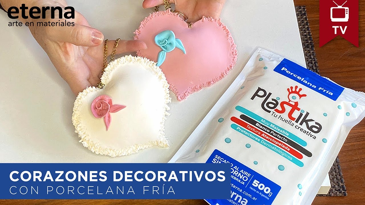 Crea corazones encantadores con Porcelana Fría