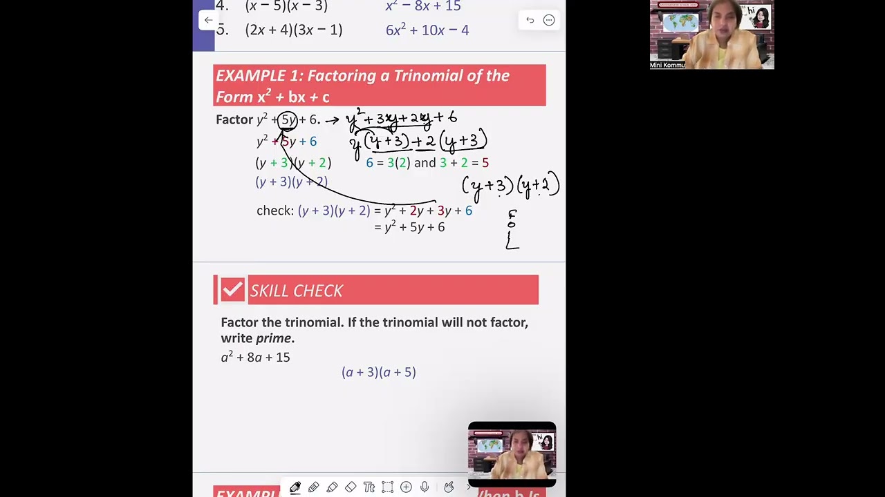 Factoring Polynomials of the Form..