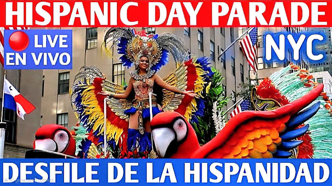 Hispanic Day Parade NYC LIVE 🌐 Desfile de la Hispanidad en Nueva York EN VIVO