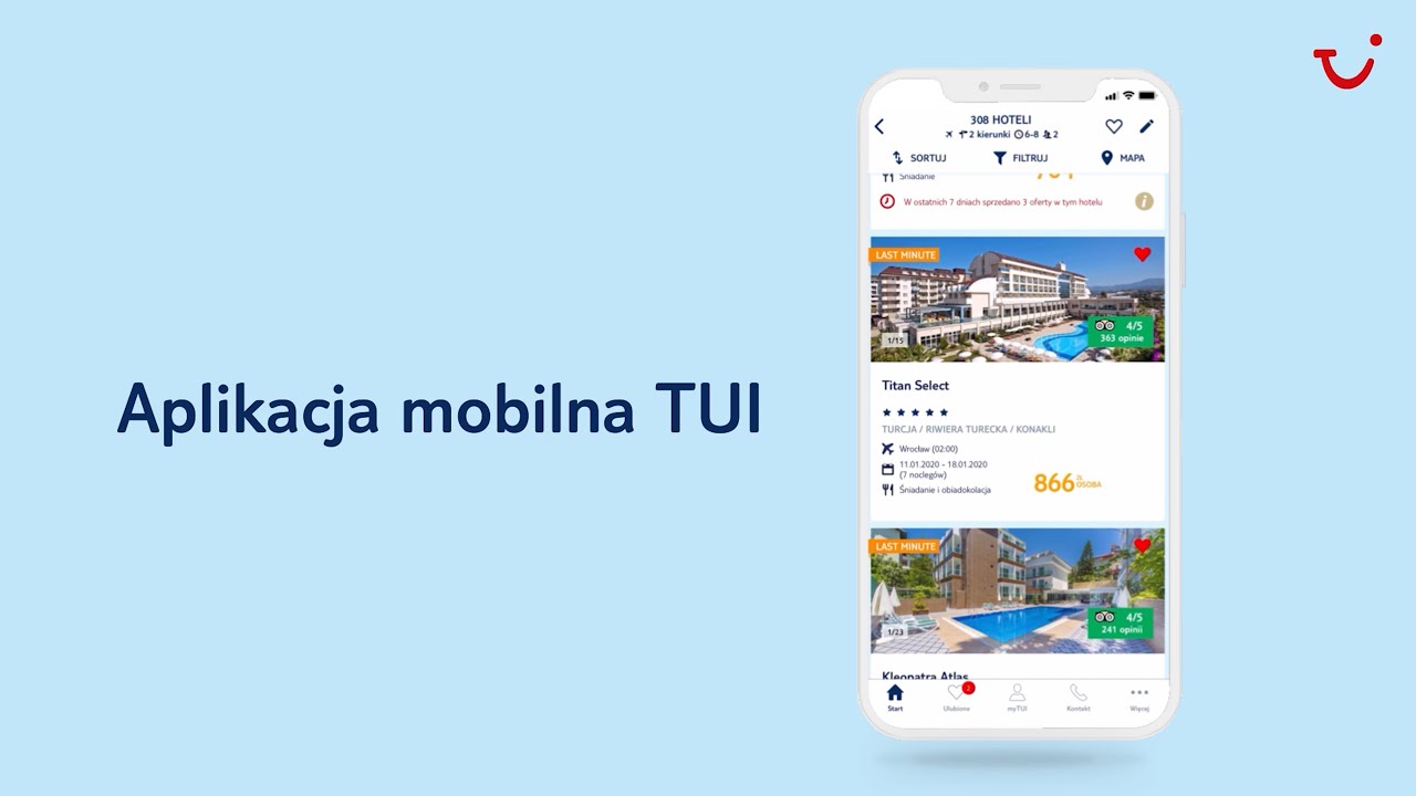 TUI Poland | Aplikacja mobilna | myTUI