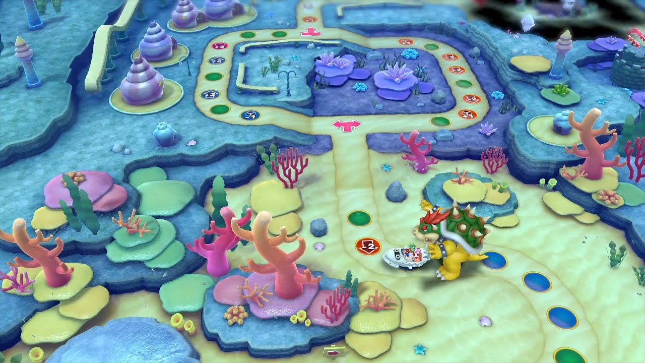 Mario Party 10 Bowser Party #835 Mario, Toad, Toadette, Yoshi Whimsical Waters Master Difficulty