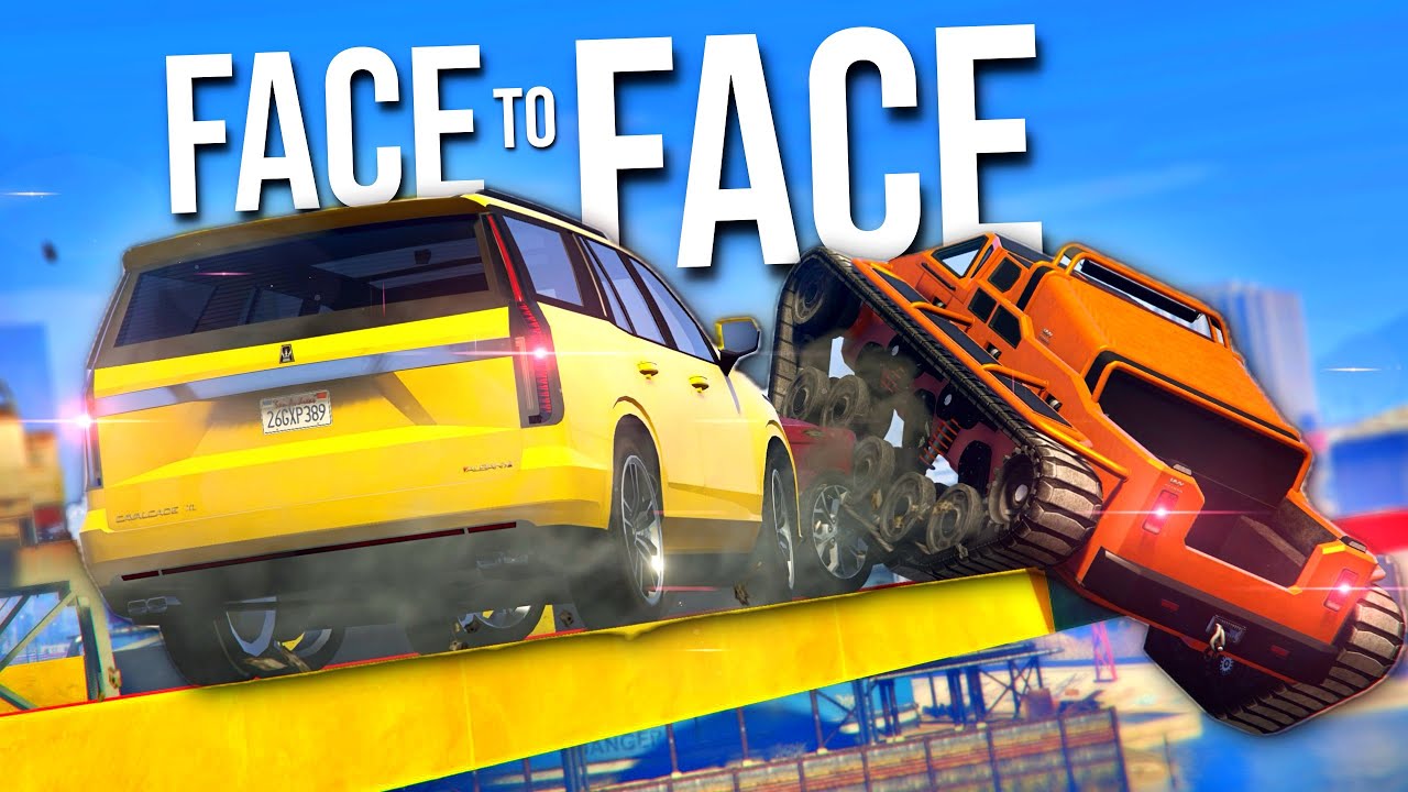 FACE TO FACE 💥🚗 Totalna Demolka! Losowe Auta & Zderzenia Czołowe! | GTA 5 Online