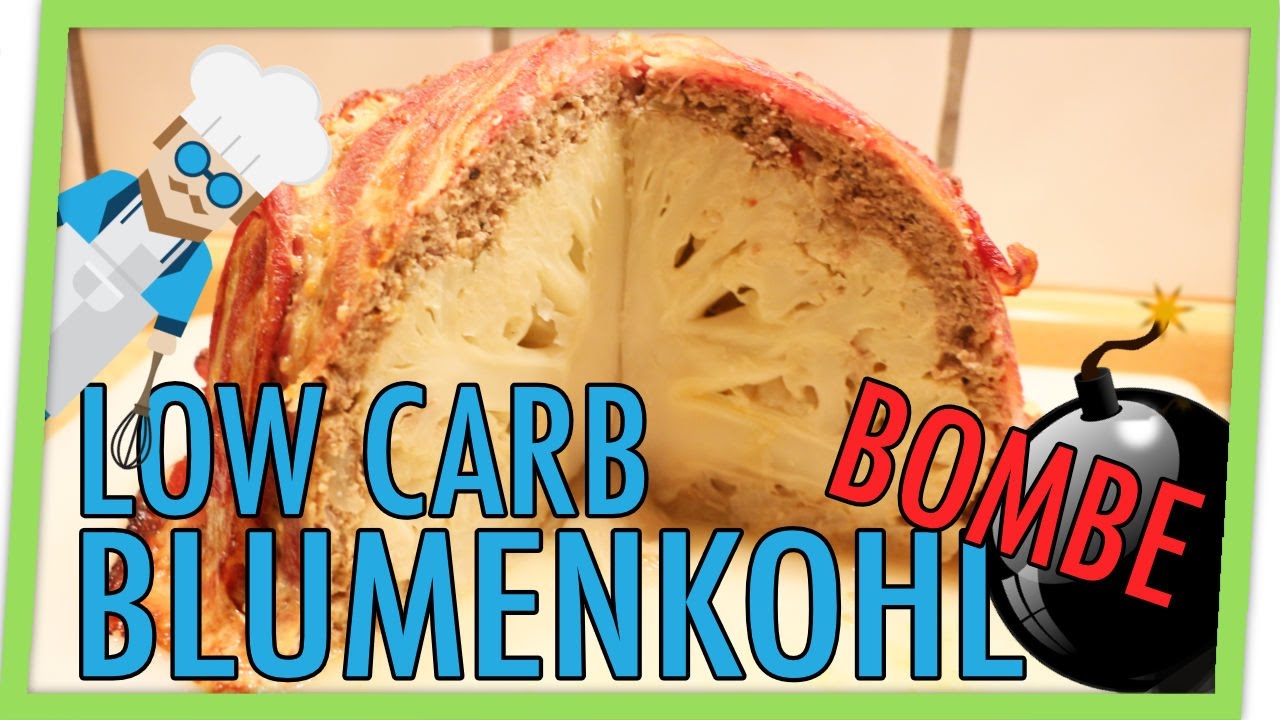 Blumenkohl Bombe Low Carb Rezept Hackfleisch & Bacon