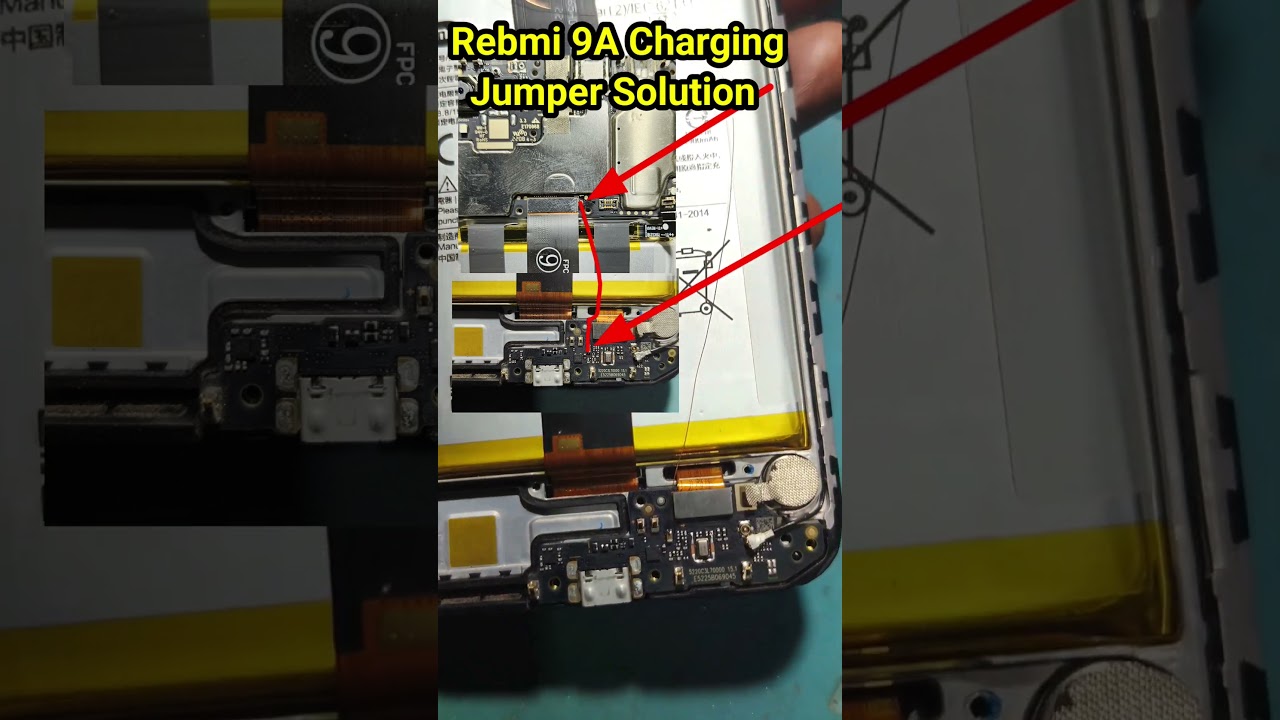 redmi 9a charging problem jumper solution #mobile_repairing_point #repair#shortsviral #shorts