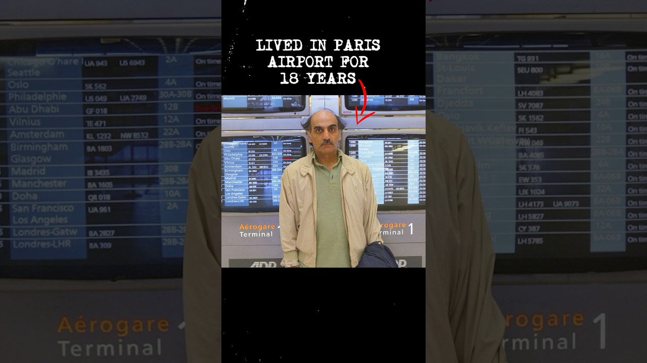 The Man That Lived In The Paris Airport For 18 YEARS! #history #vintage #story #paris