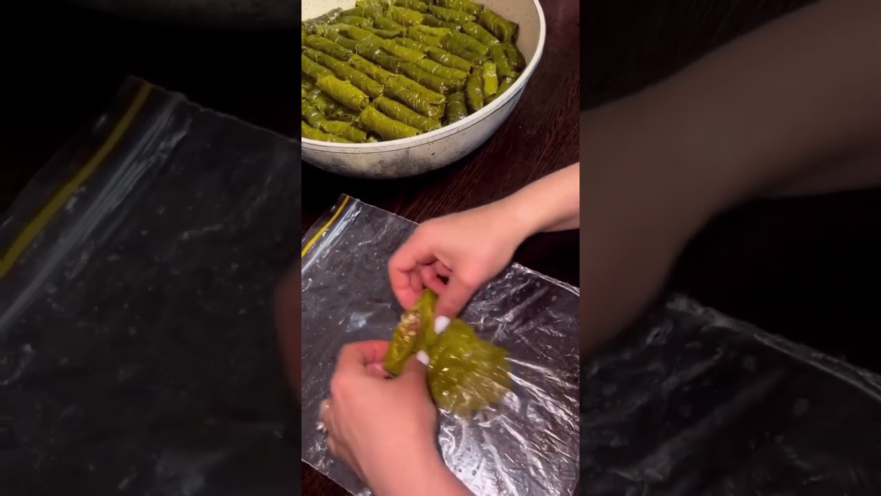 Amazing Hack For Rolling Stuffed Grape Leaves! Turkish Food Done Right.  #recipe