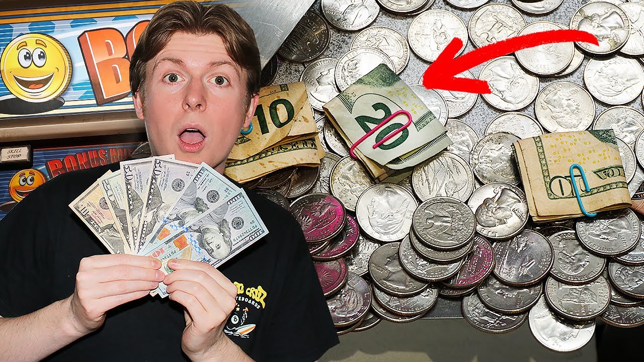 Trying to Win REAL MONEY from a Coin Pusher!