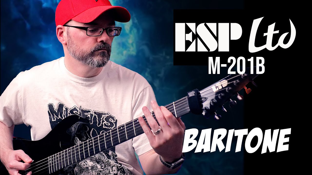 This ESP LTD M-201B is the BEST Value Baritone Guitar for $500
