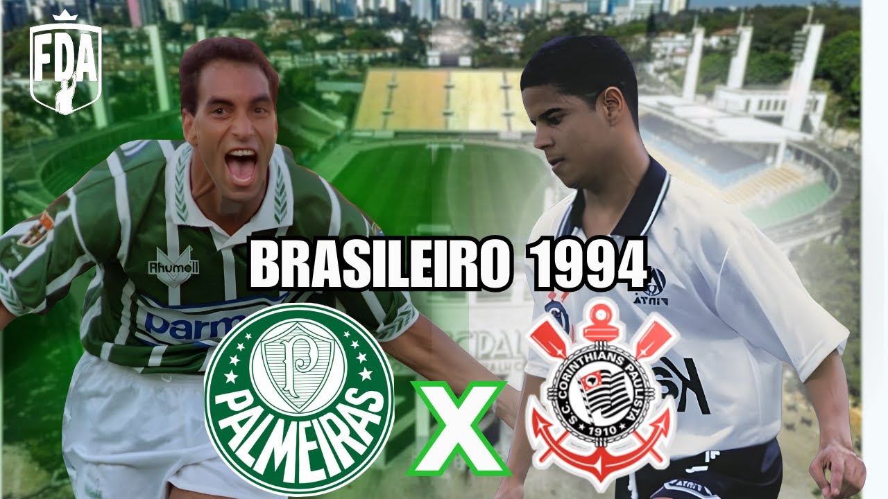BRASILEIRO 1994 - CORINTHIANS 1X3 PALMEIRAS 1º JOGO DA FINAL - GALVÃO BUENO