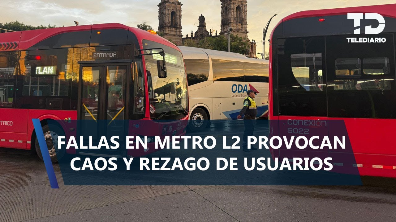 Fallas en L&iacute;nea 2 del Metro generan caos y retrasos; activan operativo emergente con RTP y patrullas