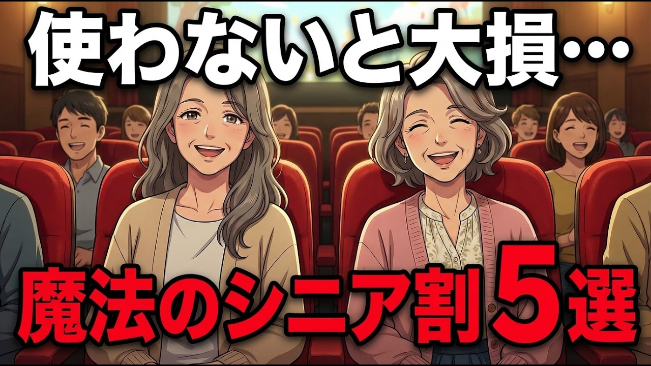 60歳過ぎたら使わないと損！人生が倍楽しくなる『魔法のシニア割』5選。映画も旅行もこんなにお得